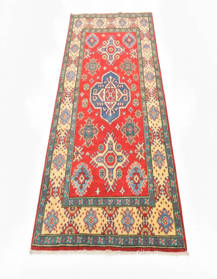 Detail image of  4' x 6' 2  Hand Knotted Kazak Rug