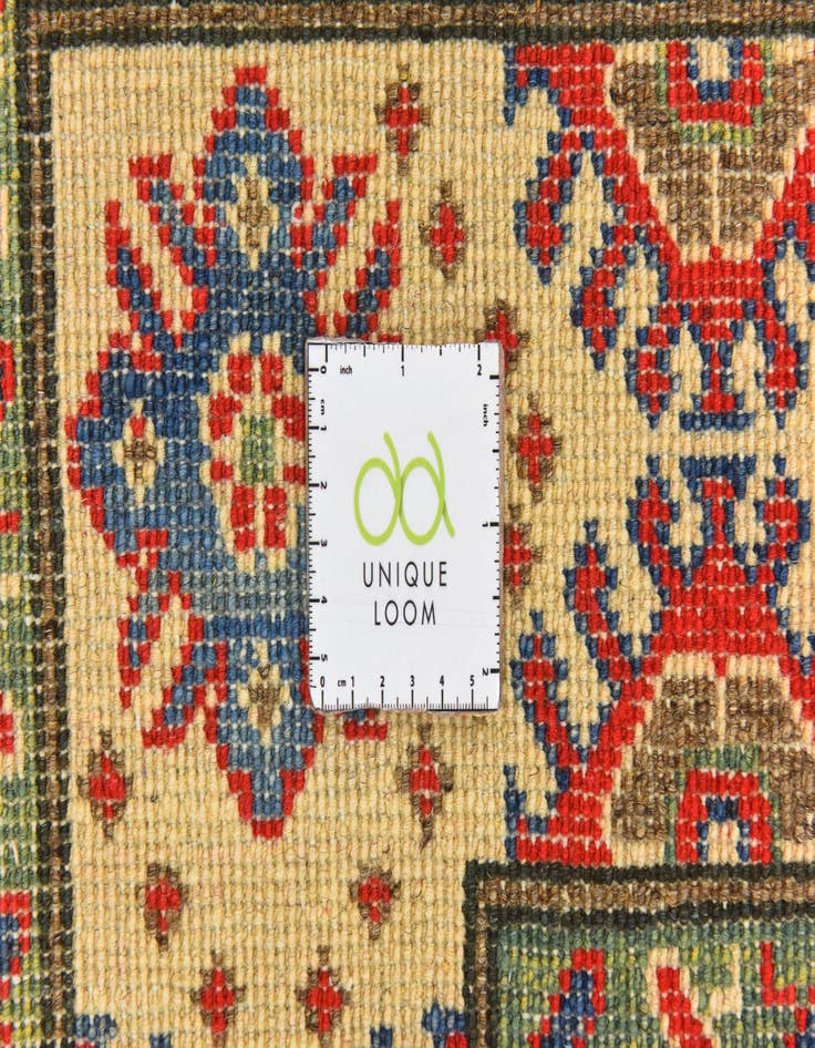 Detail image of  4' x 6' 2  Hand Knotted Kazak Rug