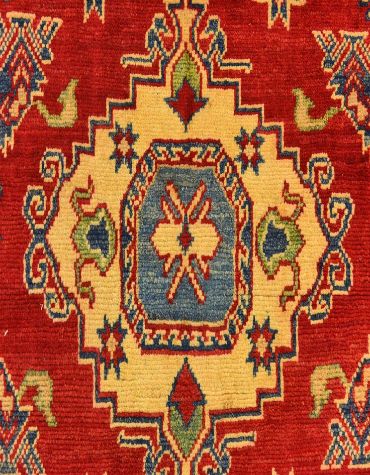 Detail image of  5' 3 x 6' 9  Hand Knotted Kazak Rug