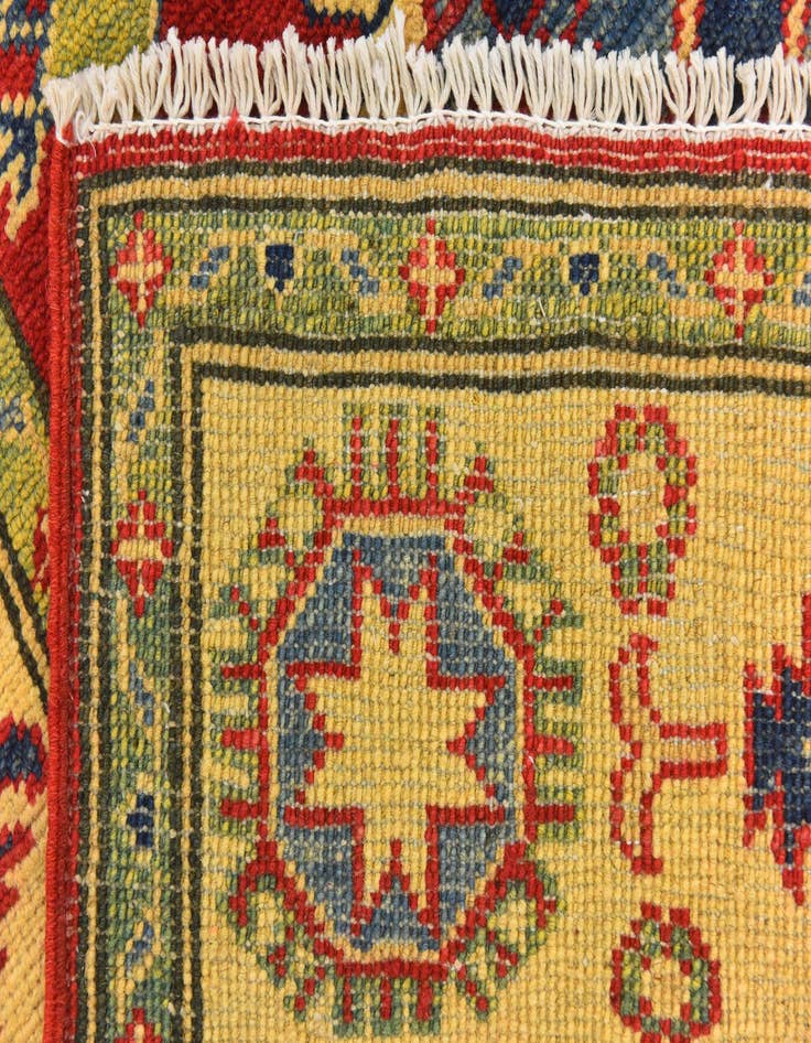 Detail image of  4' 2 x 5' 9  Hand Knotted Kazak Rug