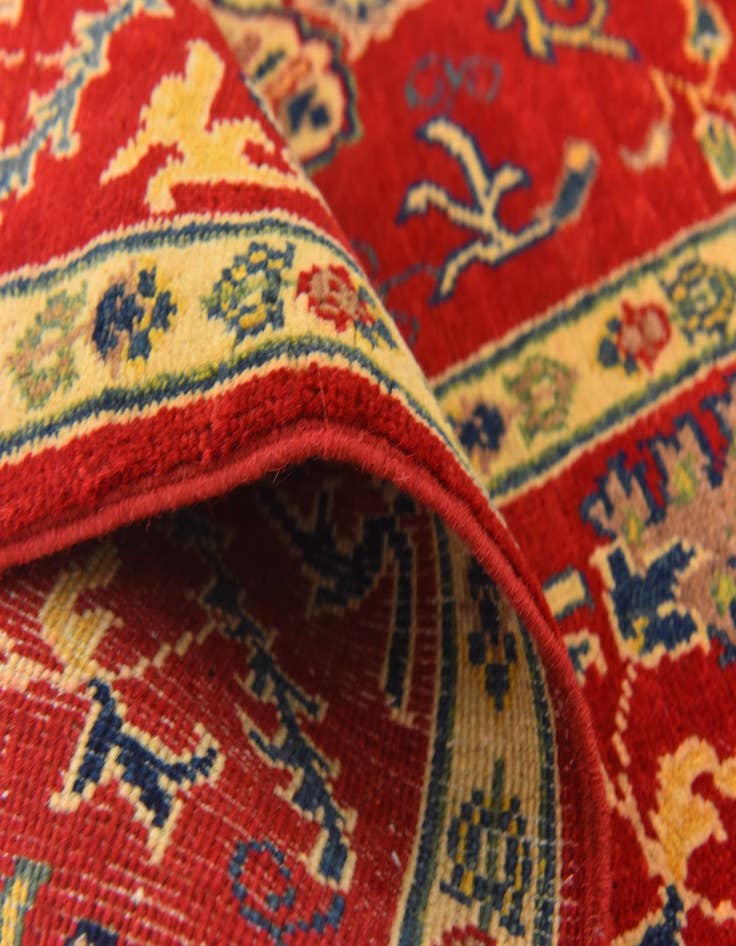 Detail image of  4' x 5' 10  Hand Knotted Kazak Rug