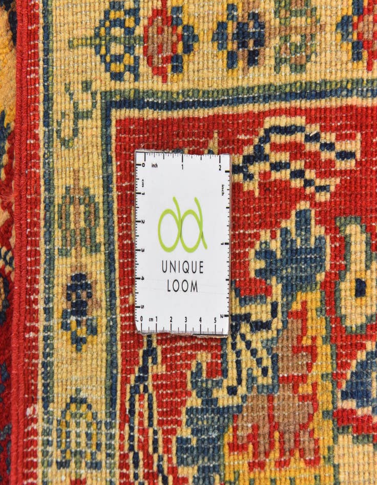 Detail image of  4' x 5' 10  Hand Knotted Kazak Rug