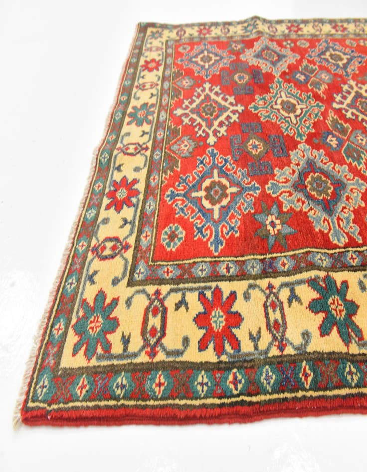 Detail image of  3' 9 x 5' 10  Hand Knotted Kazak Rug