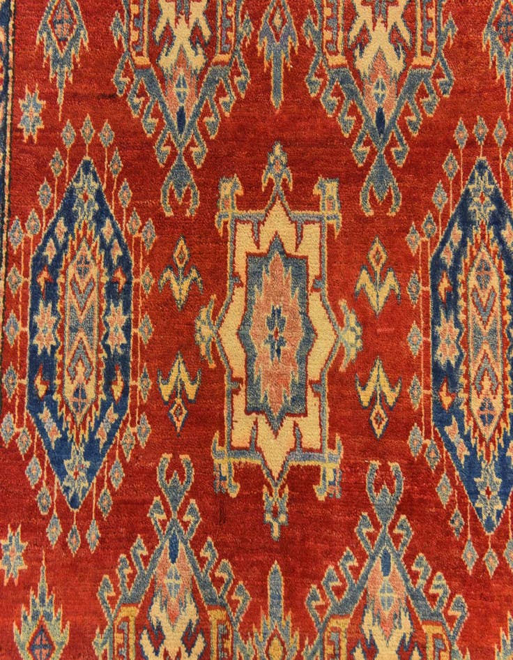 Detail image of  4' 10 x 7' 4  Hand Knotted Kazak Rug