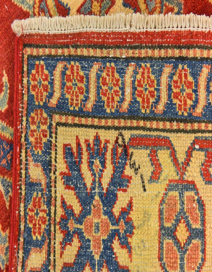 Detail image of  4' 10 x 7' 4  Hand Knotted Kazak Rug