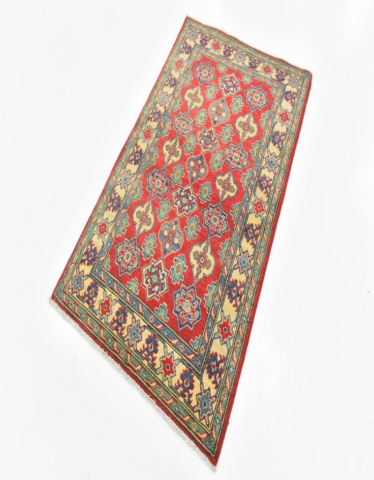 Detail image of  3' 3 x 5'  Hand Knotted Kazak Rug