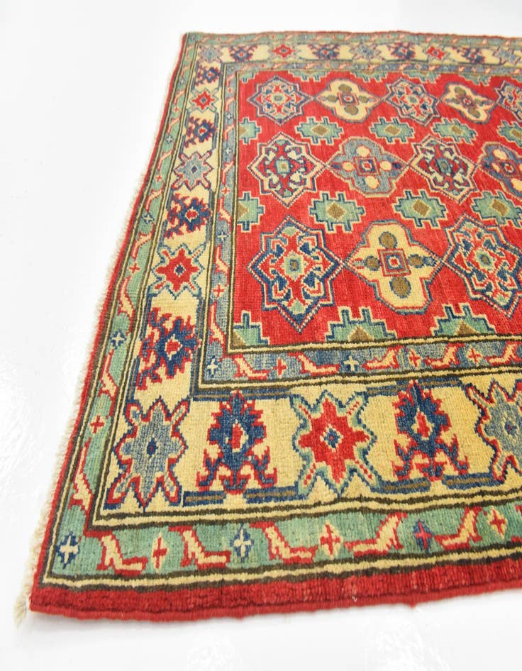 Detail image of  3' 3 x 5'  Hand Knotted Kazak Rug
