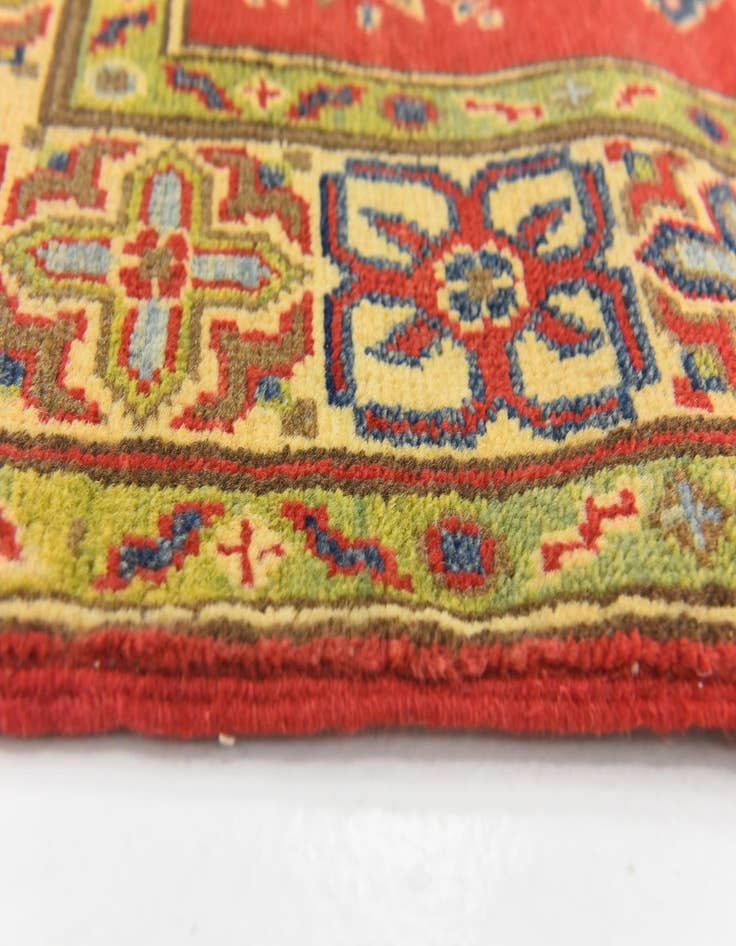 Detail image of  4' 1 x 6'  Hand Knotted Kazak Rug