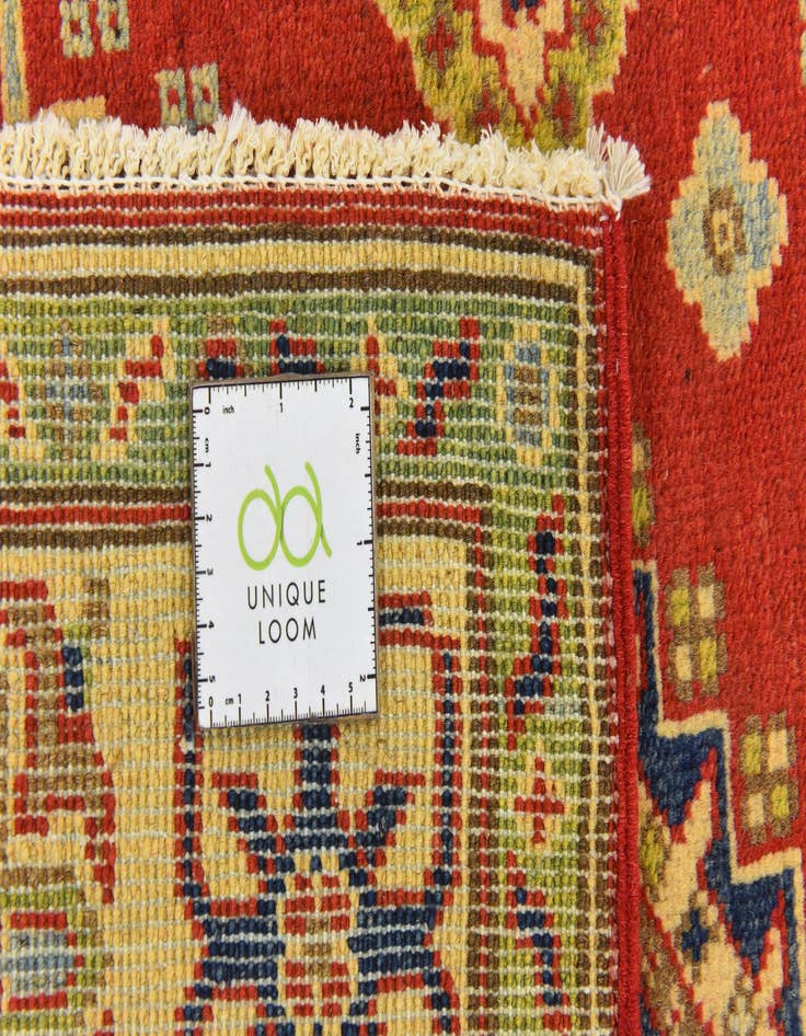 Detail image of  4' 1 x 6'  Hand Knotted Kazak Rug