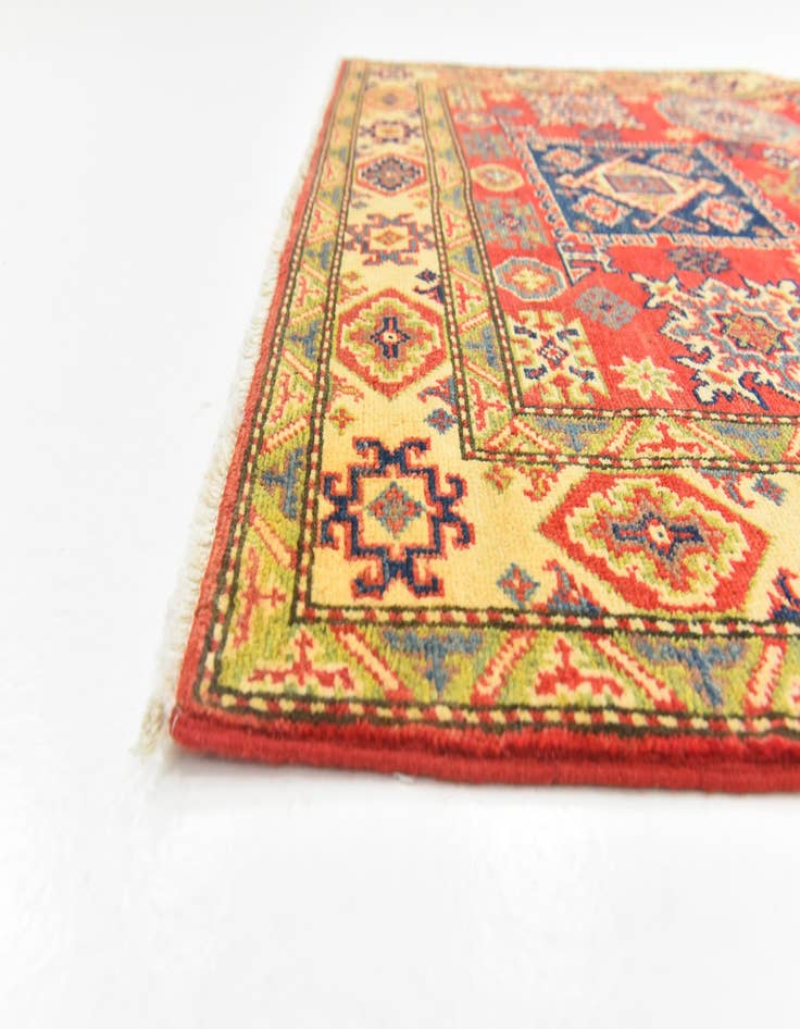 Detail image of  3' 10 x 5' 10  Hand Knotted Kazak Rug