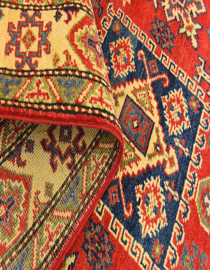 Detail image of  3' 10 x 5' 10  Hand Knotted Kazak Rug