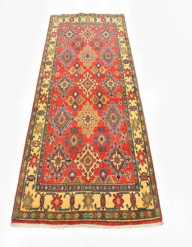 Detail image of  4' x 5' 9  Hand Knotted Kazak Rug