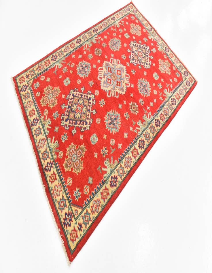 Detail image of  3' 10 x 5' 10  Hand Knotted Kazak Rug