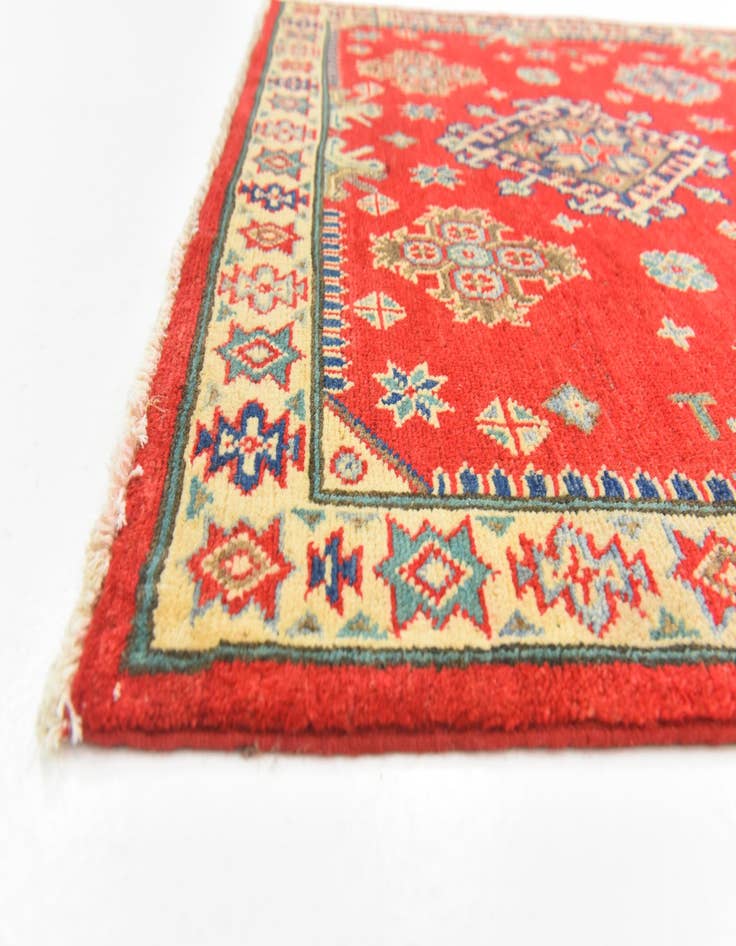 Detail image of  3' 10 x 5' 10  Hand Knotted Kazak Rug