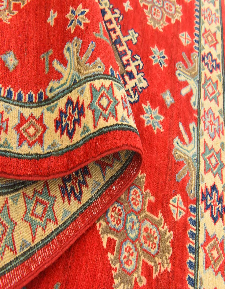 Detail image of  3' 10 x 5' 10  Hand Knotted Kazak Rug