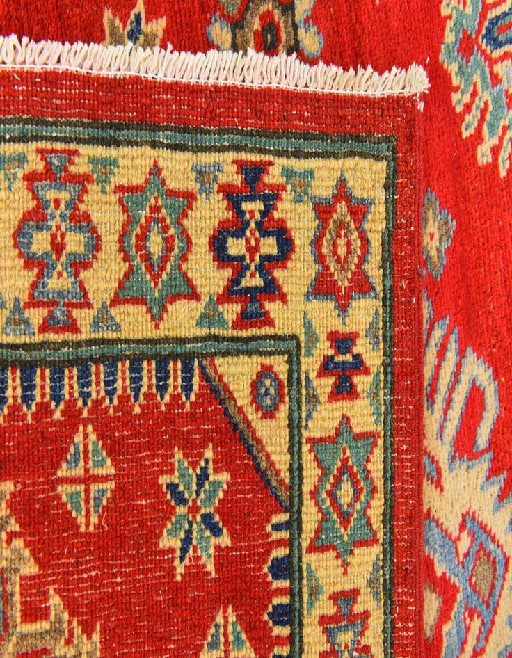Detail image of  3' 10 x 5' 10  Hand Knotted Kazak Rug