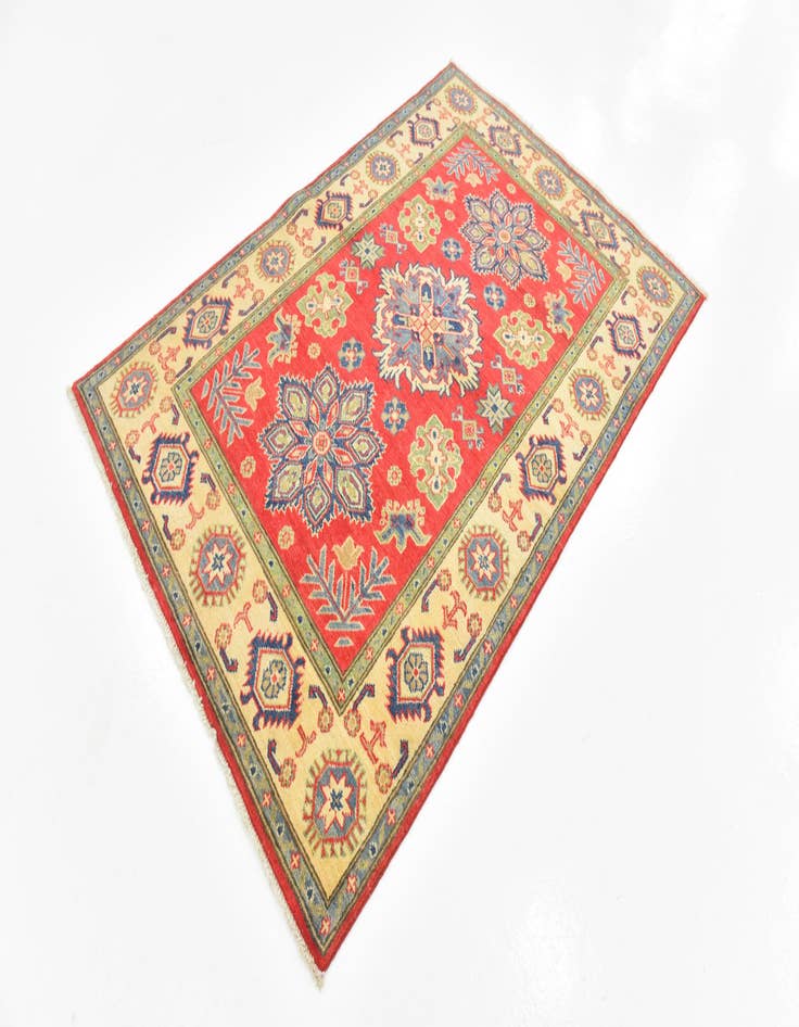 Detail image of  3' 10 x 5' 9  Hand Knotted Kazak Rug