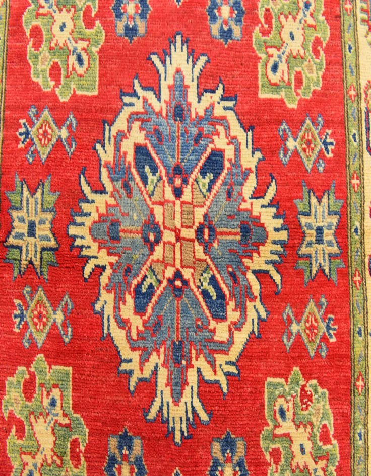 Detail image of  3' 10 x 5' 9  Hand Knotted Kazak Rug