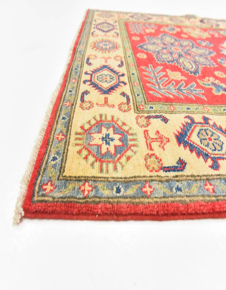 Detail image of  3' 10 x 5' 9  Hand Knotted Kazak Rug