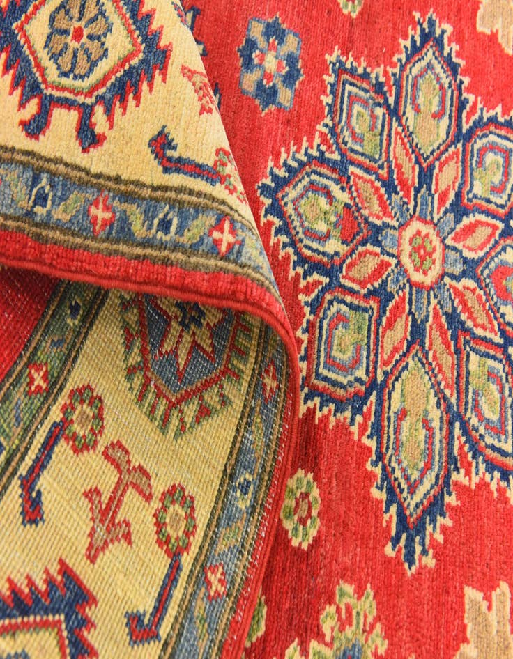 Detail image of  3' 10 x 5' 9  Hand Knotted Kazak Rug