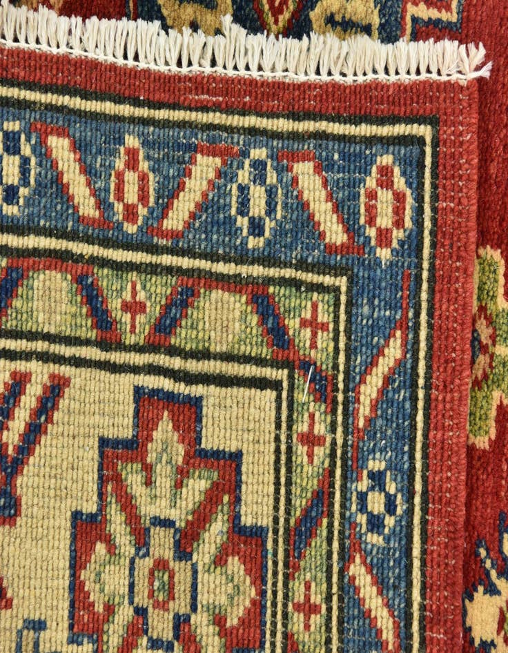 Detail image of  5' 7 x 7' 10  Hand Knotted Kazak Rug