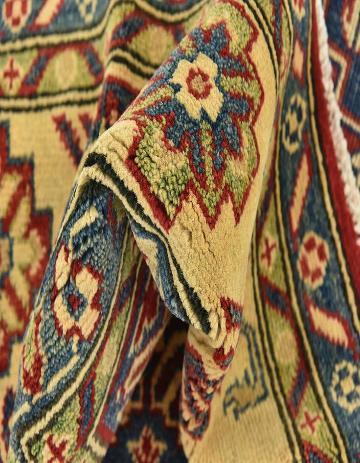 Detail image of  5' 7 x 7' 10  Hand Knotted Kazak Rug
