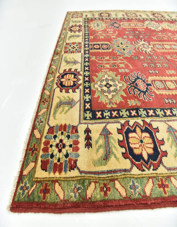 Detail image of  5' 6 x 8' 7  Hand Knotted Kazak Rug