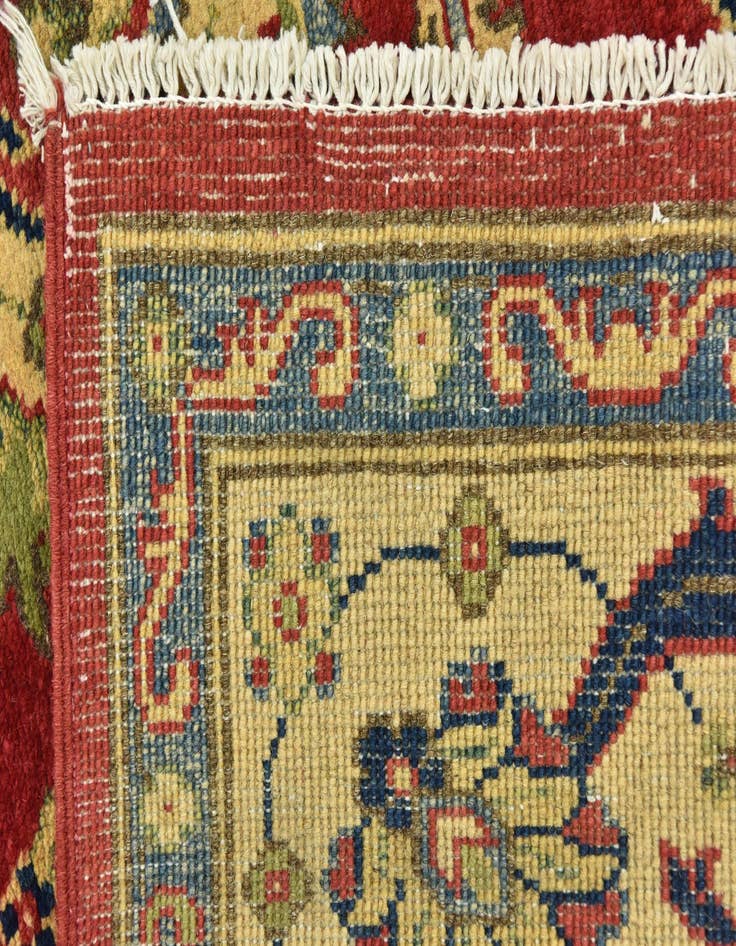 Detail image of  6' x 9'  Hand Knotted Kazak Rug