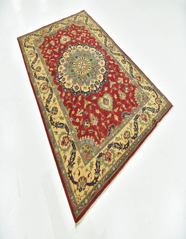 Detail image of  6' x 9'  Hand Knotted Kazak Rug