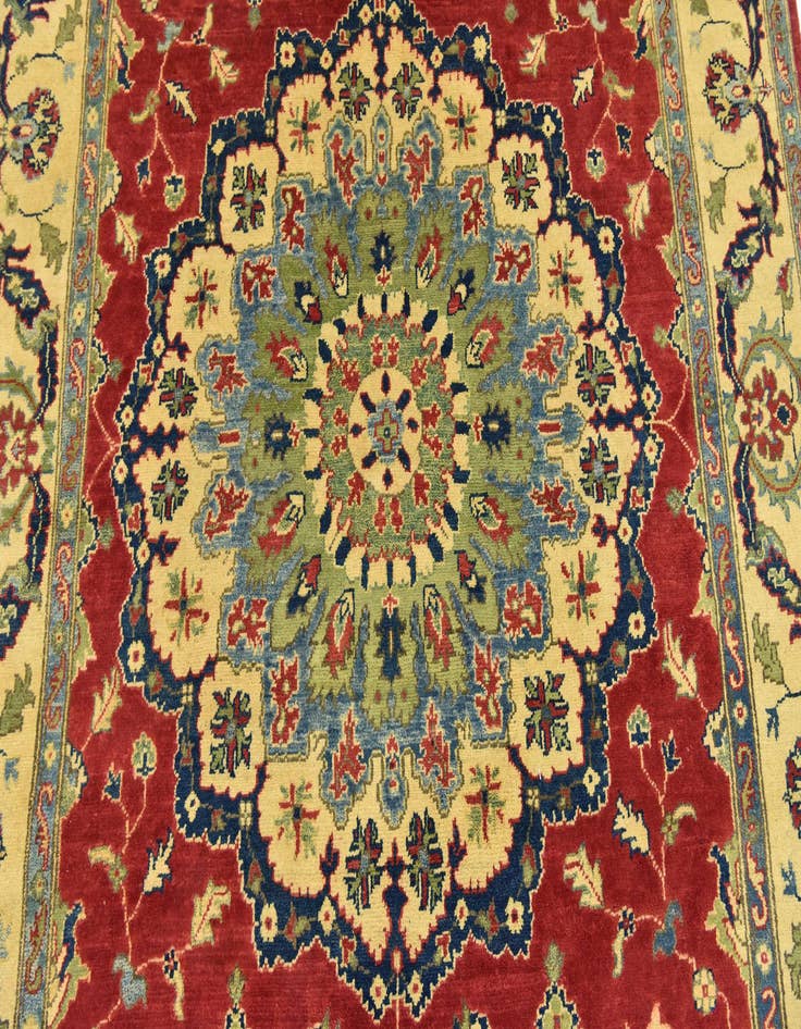 Detail image of  6' x 9'  Hand Knotted Kazak Rug