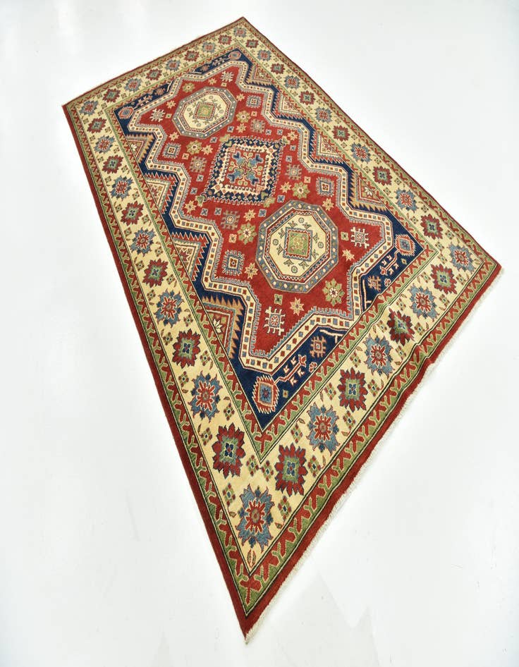 Detail image of  6' 6 x 9' 9  Hand Knotted Kazak Rug