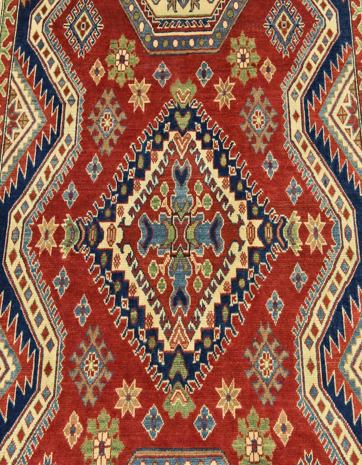 Detail image of  6' 6 x 9' 9  Hand Knotted Kazak Rug