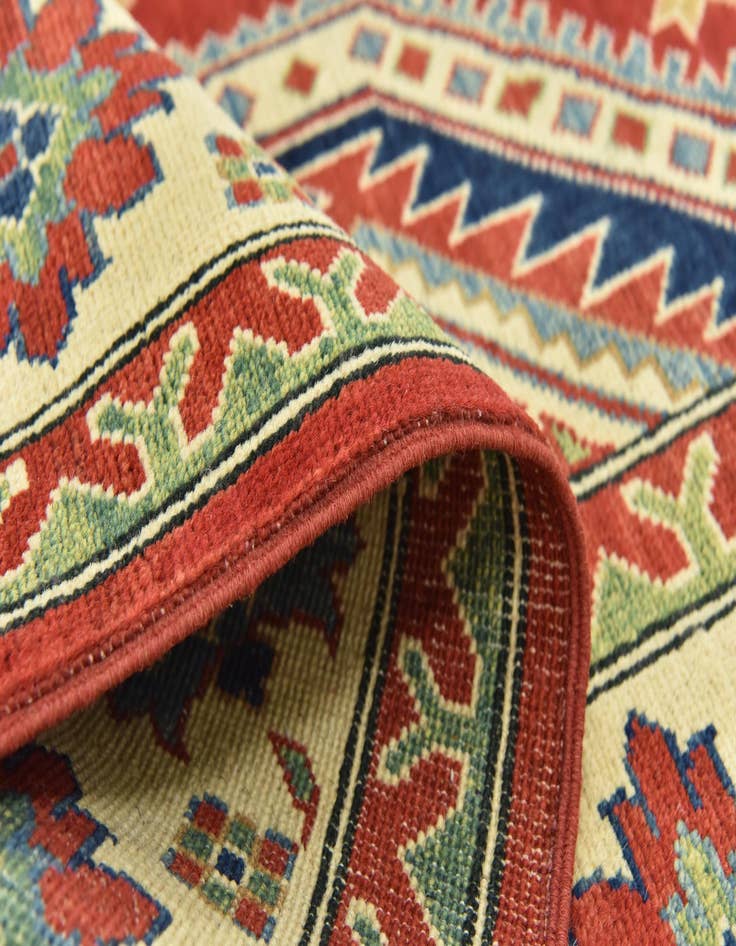 Detail image of  6' 6 x 9' 9  Hand Knotted Kazak Rug