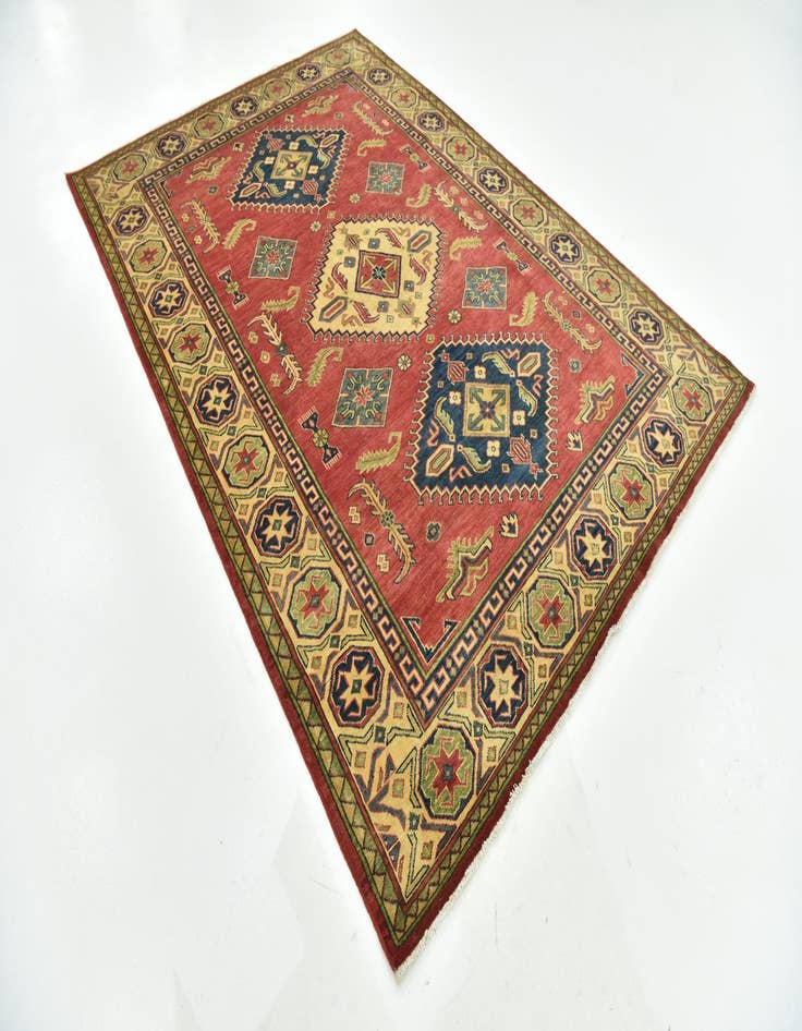 Detail image of  6' 9 x 9' 8  Hand Knotted Kazak Rug