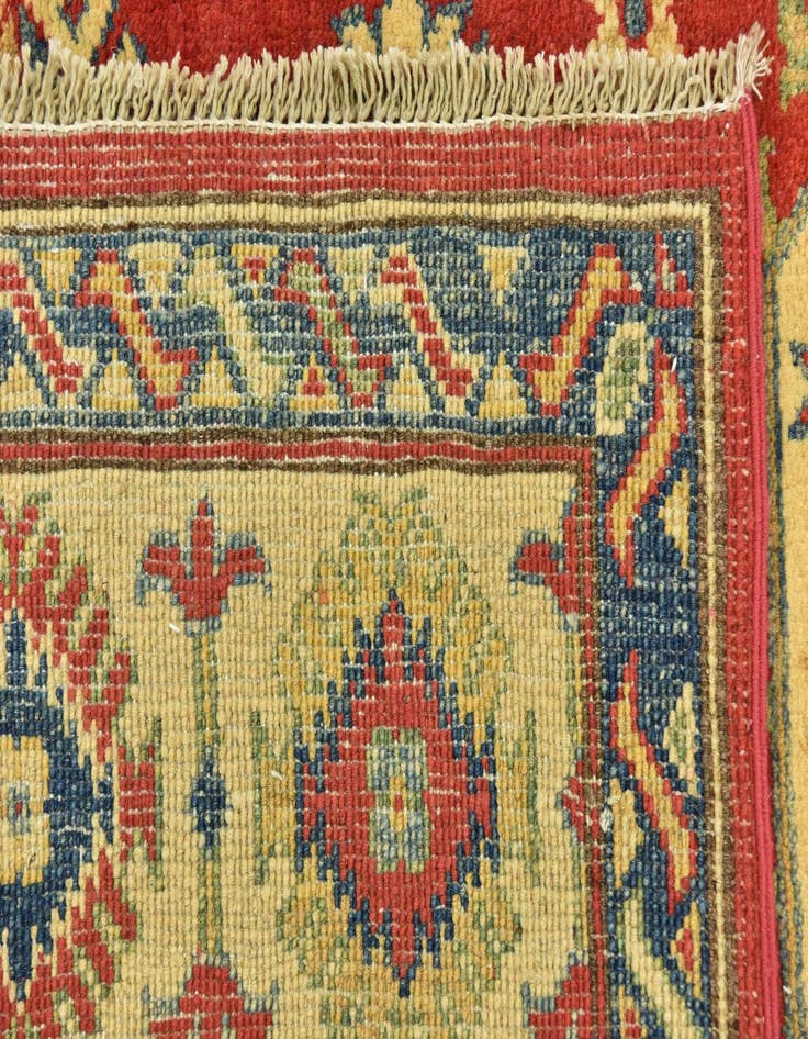 Detail image of  6' x 9'  Hand Knotted Kazak Rug