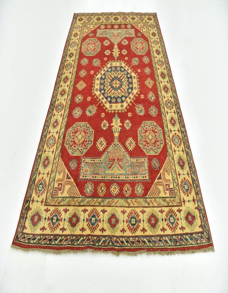 Detail image of  6' x 9'  Hand Knotted Kazak Rug