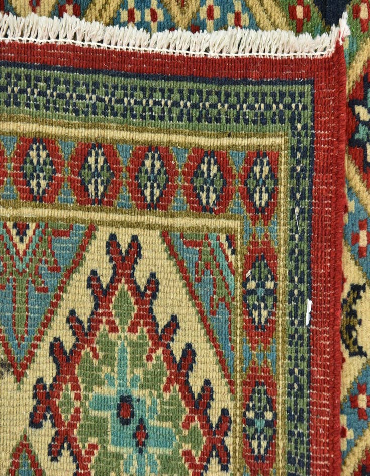 Detail image of  8' x 11' 9  Hand Knotted Kazak Rug