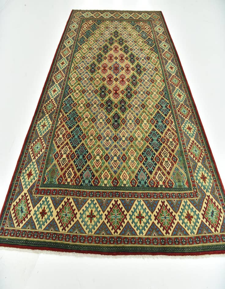 Detail image of  8' x 11' 9  Hand Knotted Kazak Rug