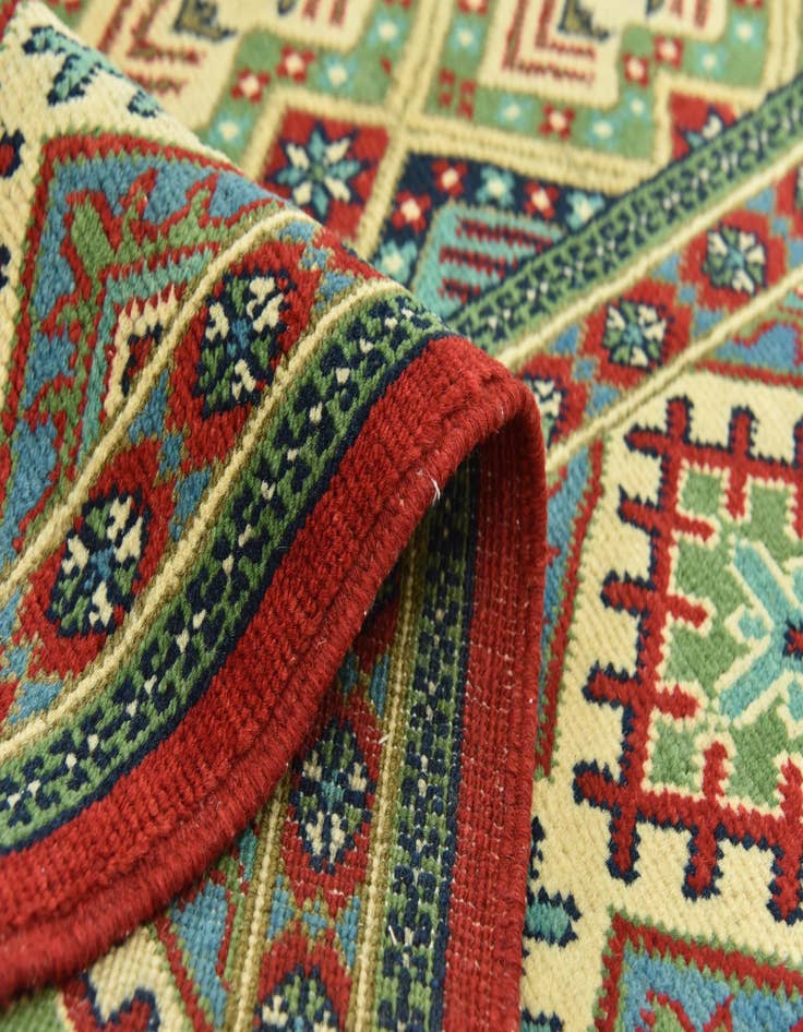 Detail image of  8' x 11' 9  Hand Knotted Kazak Rug