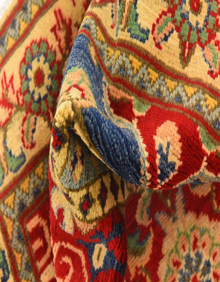 Detail image of  4' 3 x 6' 3  Hand Knotted Kazak Rug