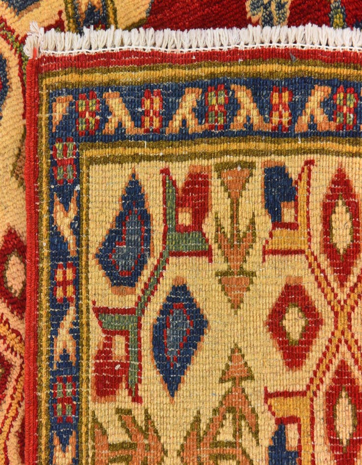 Detail image of  5' 2 x 6' 8  Hand Knotted Kazak Rug
