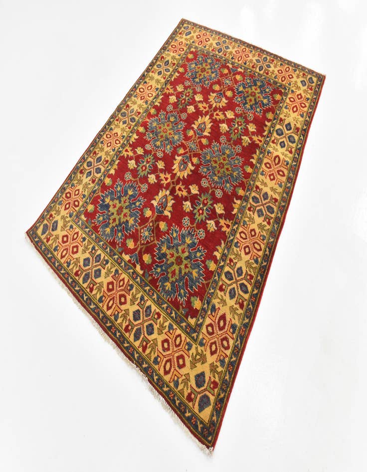 Detail image of  5' 2 x 6' 8  Hand Knotted Kazak Rug