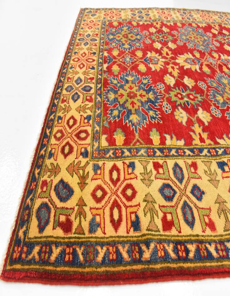 Detail image of  5' 2 x 6' 8  Hand Knotted Kazak Rug
