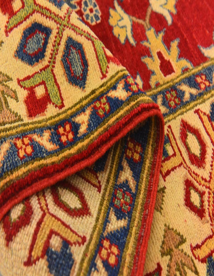 Detail image of  5' 2 x 6' 8  Hand Knotted Kazak Rug