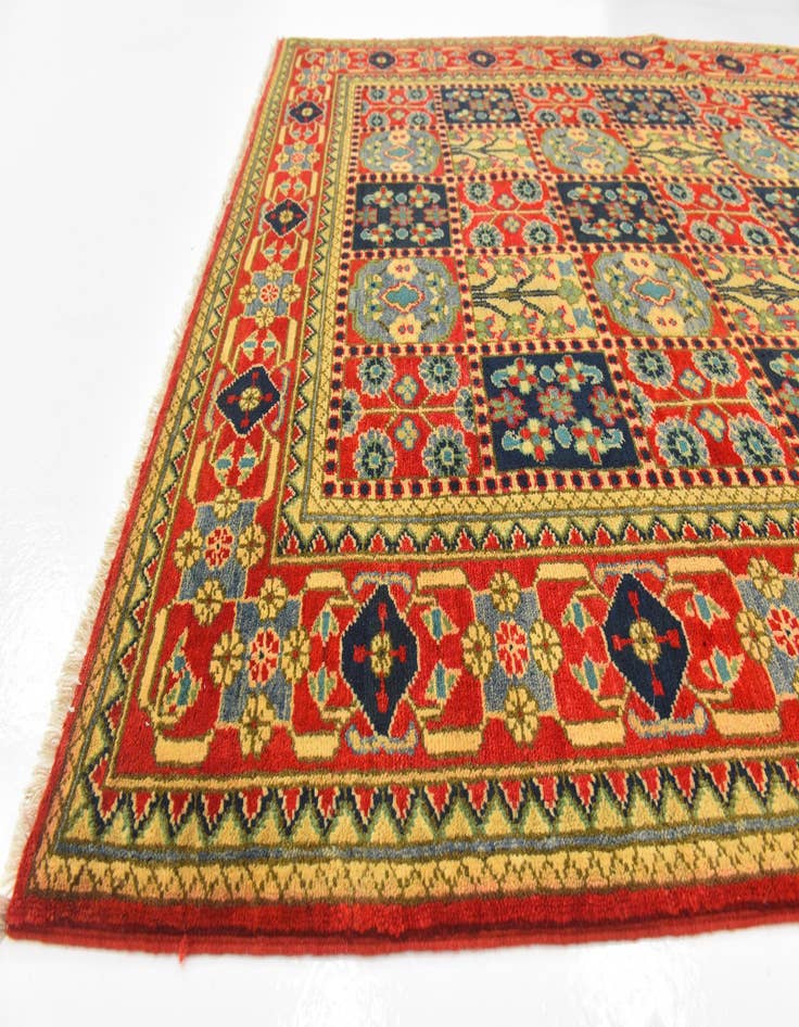 Detail image of  5' x 6' 7  Hand Knotted Kazak Rug