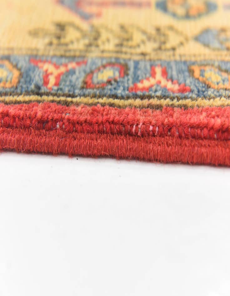 Detail image of  5' x 6' 6  Hand Knotted Kazak Rug