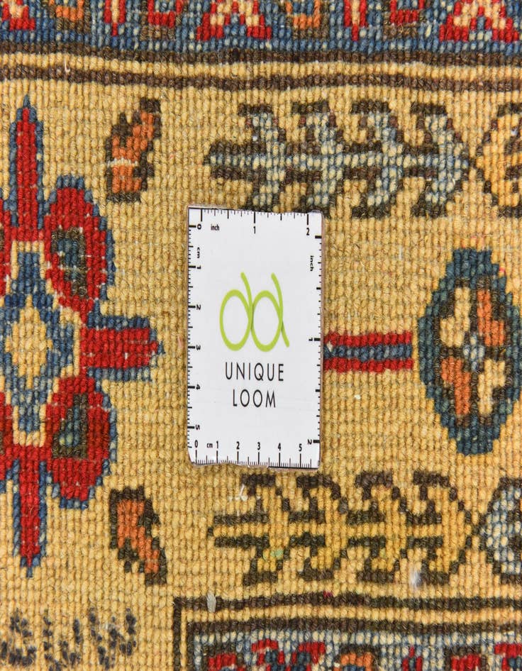 Detail image of  5' x 6' 6  Hand Knotted Kazak Rug