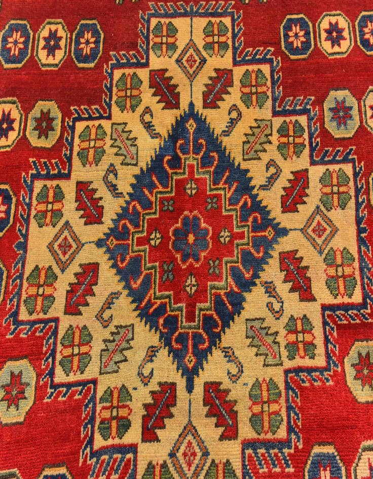 Detail image of  5' 2 x 7'  Hand Knotted Kazak Rug