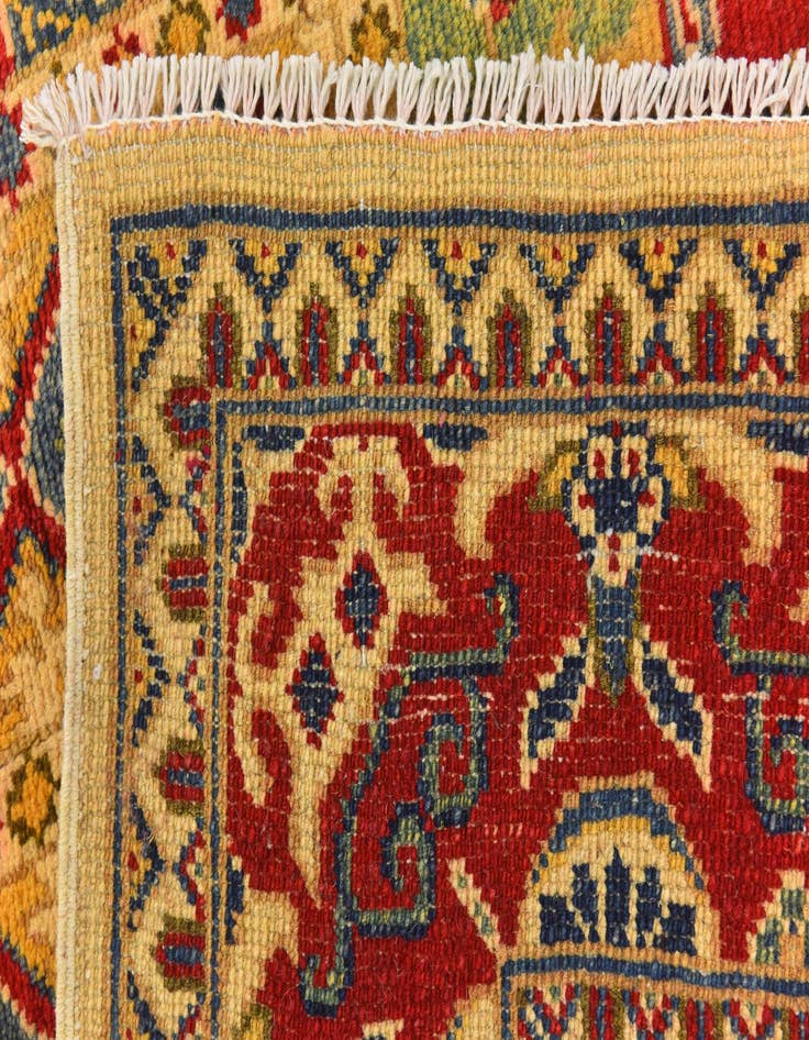 Detail image of  5' 2 x 6' 9  Hand Knotted Kazak Rug