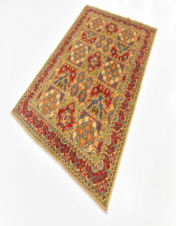 Detail image of  5' 2 x 6' 9  Hand Knotted Kazak Rug